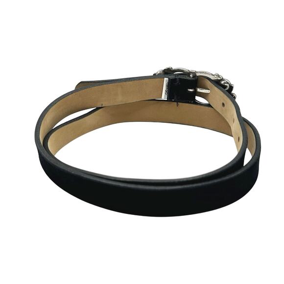 Banana Republic | Women | Rhinestone Buckle Italian Suede Leather Belt | Medium main image 7